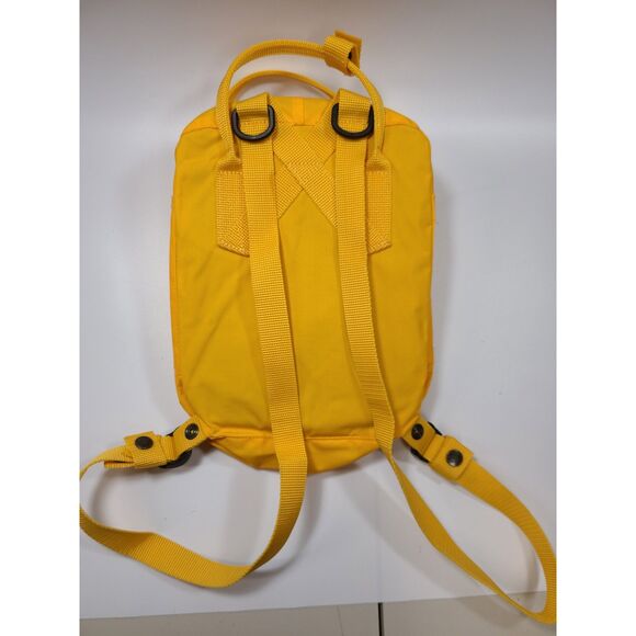 NEW Fjallraven Kanken Mini Backpack Sun Yellow Lightweight Nylon - Picture 2 of 7